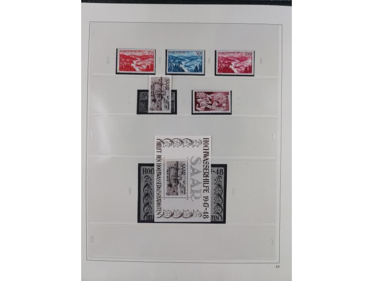 1948/2001, vorwiegend postfrische Sammlung, dabei Bund, Berlin und DDR in den Hauptnummern augenscheinlich komplett, außerdem