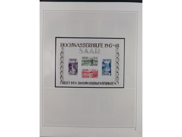 1948/2001, vorwiegend postfrische Sammlung, dabei Bund, Berlin und DDR in den Hauptnummern augenscheinlich komplett, außerdem