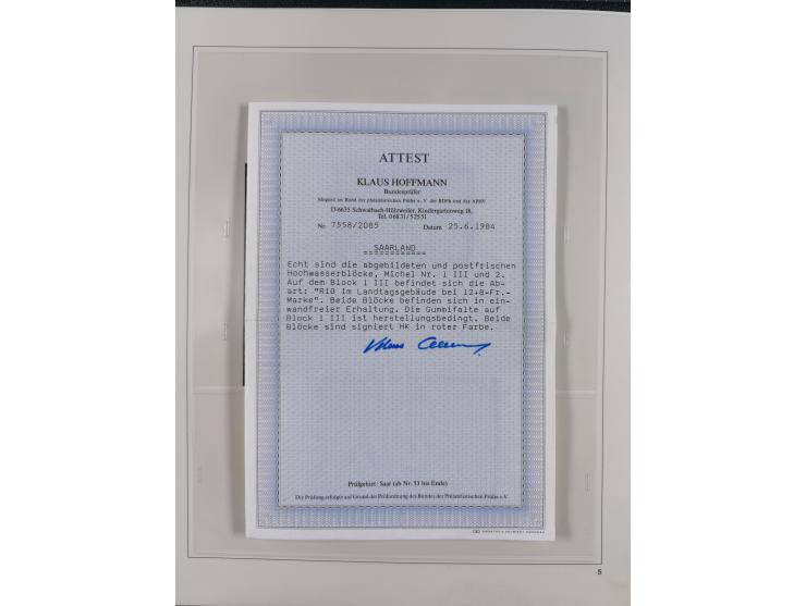 1948/2001, vorwiegend postfrische Sammlung, dabei Bund, Berlin und DDR in den Hauptnummern augenscheinlich komplett, außerdem