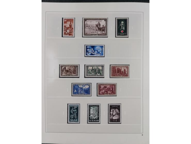 1948/2001, vorwiegend postfrische Sammlung, dabei Bund, Berlin und DDR in den Hauptnummern augenscheinlich komplett, außerdem