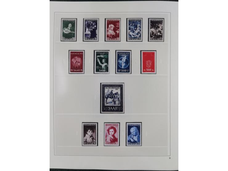 1948/2001, vorwiegend postfrische Sammlung, dabei Bund, Berlin und DDR in den Hauptnummern augenscheinlich komplett, außerdem