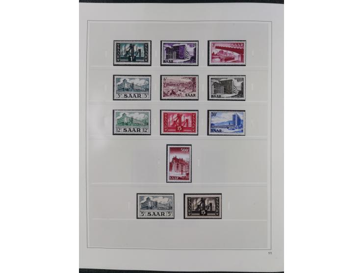 1948/2001, vorwiegend postfrische Sammlung, dabei Bund, Berlin und DDR in den Hauptnummern augenscheinlich komplett, außerdem