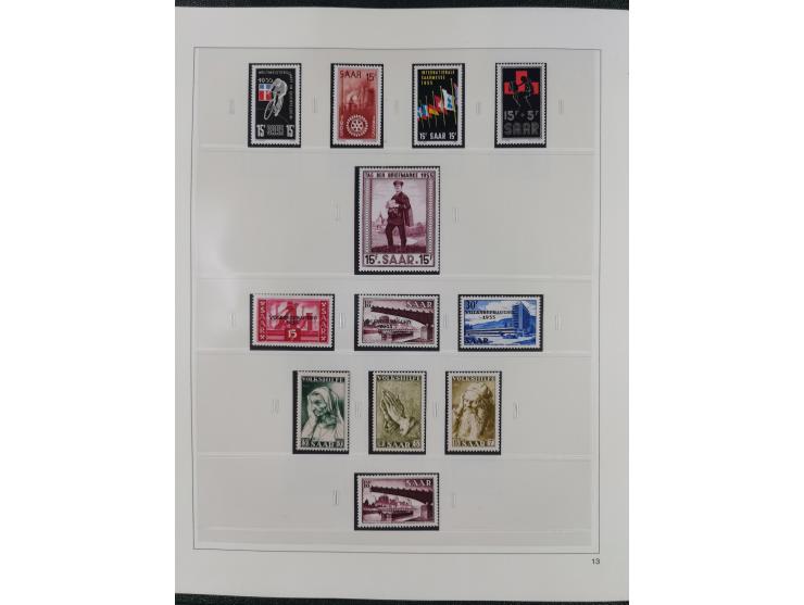 1948/2001, vorwiegend postfrische Sammlung, dabei Bund, Berlin und DDR in den Hauptnummern augenscheinlich komplett, außerdem