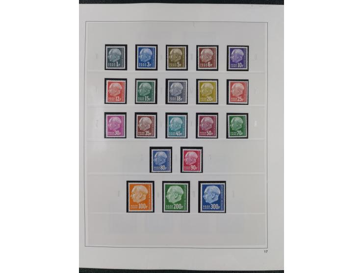 1948/2001, vorwiegend postfrische Sammlung, dabei Bund, Berlin und DDR in den Hauptnummern augenscheinlich komplett, außerdem