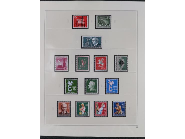 1948/2001, vorwiegend postfrische Sammlung, dabei Bund, Berlin und DDR in den Hauptnummern augenscheinlich komplett, außerdem