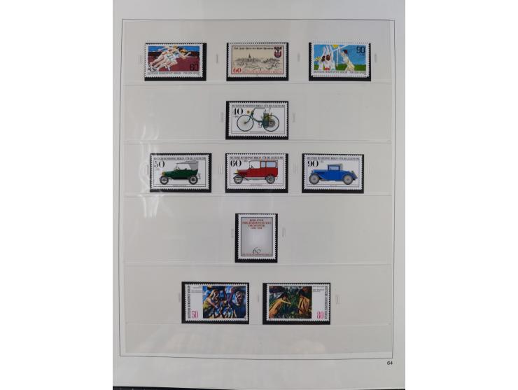 1948/2001, vorwiegend postfrische Sammlung, dabei Bund, Berlin und DDR in den Hauptnummern augenscheinlich komplett, außerdem