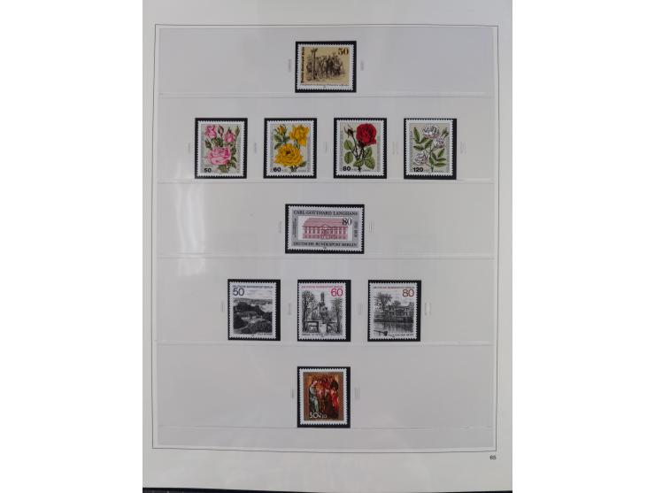 1948/2001, vorwiegend postfrische Sammlung, dabei Bund, Berlin und DDR in den Hauptnummern augenscheinlich komplett, außerdem