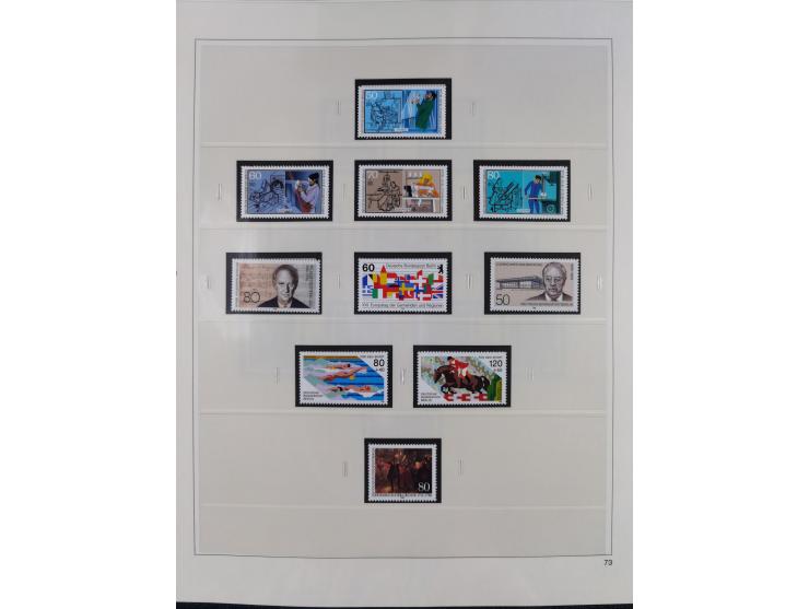 1948/2001, vorwiegend postfrische Sammlung, dabei Bund, Berlin und DDR in den Hauptnummern augenscheinlich komplett, außerdem