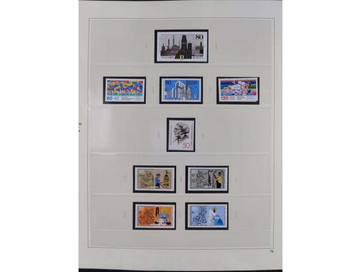 1948/2001, vorwiegend postfrische Sammlung, dabei Bund, Berlin und DDR in den Hauptnummern augenscheinlich komplett, außerdem