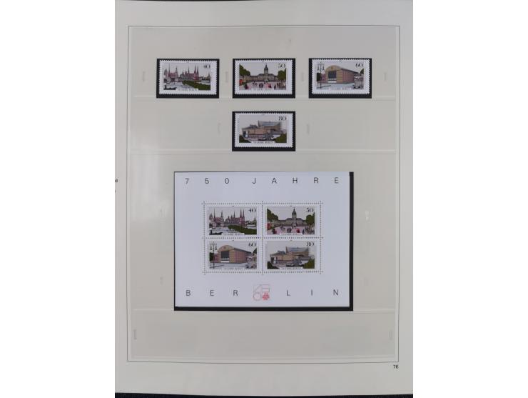 1948/2001, vorwiegend postfrische Sammlung, dabei Bund, Berlin und DDR in den Hauptnummern augenscheinlich komplett, außerdem