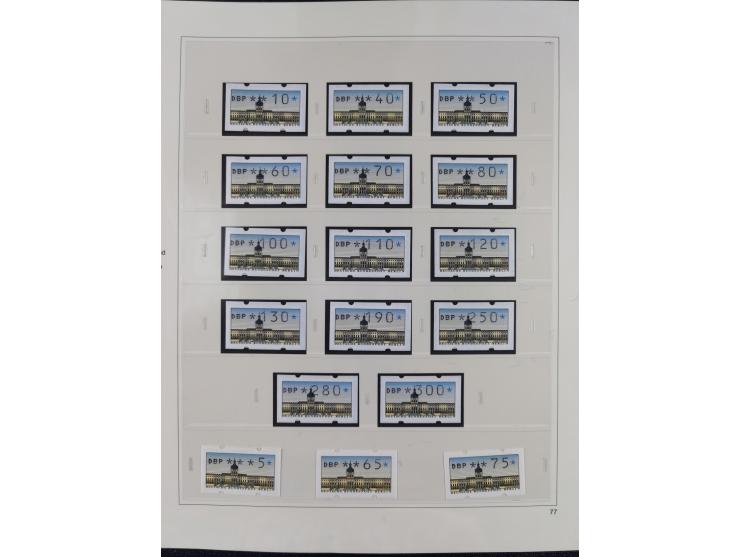 1948/2001, vorwiegend postfrische Sammlung, dabei Bund, Berlin und DDR in den Hauptnummern augenscheinlich komplett, außerdem