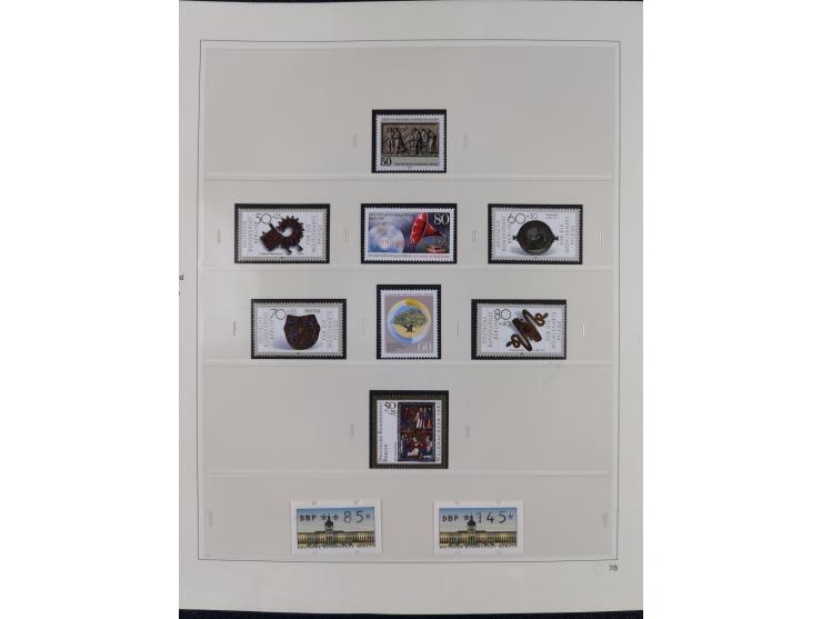 1948/2001, vorwiegend postfrische Sammlung, dabei Bund, Berlin und DDR in den Hauptnummern augenscheinlich komplett, außerdem