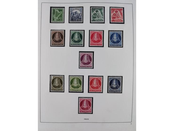 1948/2001, vorwiegend postfrische Sammlung, dabei Bund, Berlin und DDR in den Hauptnummern augenscheinlich komplett, außerdem