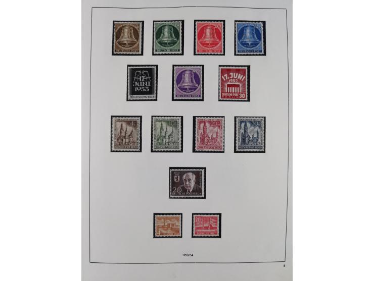 1948/2001, vorwiegend postfrische Sammlung, dabei Bund, Berlin und DDR in den Hauptnummern augenscheinlich komplett, außerdem