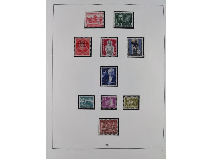 1948/2001, vorwiegend postfrische Sammlung, dabei Bund, Berlin und DDR in den Hauptnummern augenscheinlich komplett, außerdem