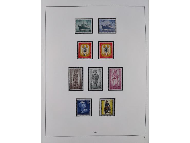 1948/2001, vorwiegend postfrische Sammlung, dabei Bund, Berlin und DDR in den Hauptnummern augenscheinlich komplett, außerdem