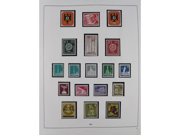 1948/2001, vorwiegend postfrische Sammlung, dabei Bund, Berlin und DDR in den Hauptnummern augenscheinlich komplett, außerdem