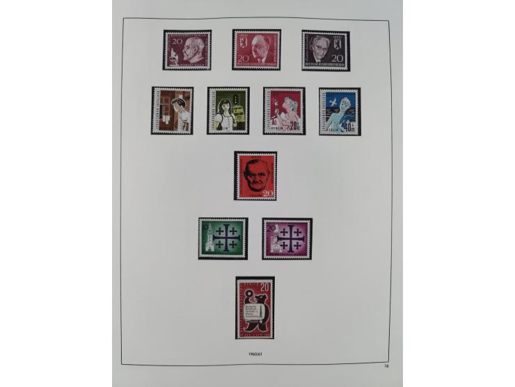 1948/2001, vorwiegend postfrische Sammlung, dabei Bund, Berlin und DDR in den Hauptnummern augenscheinlich komplett, außerdem