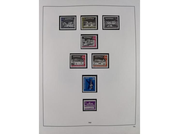 1948/2001, vorwiegend postfrische Sammlung, dabei Bund, Berlin und DDR in den Hauptnummern augenscheinlich komplett, außerdem