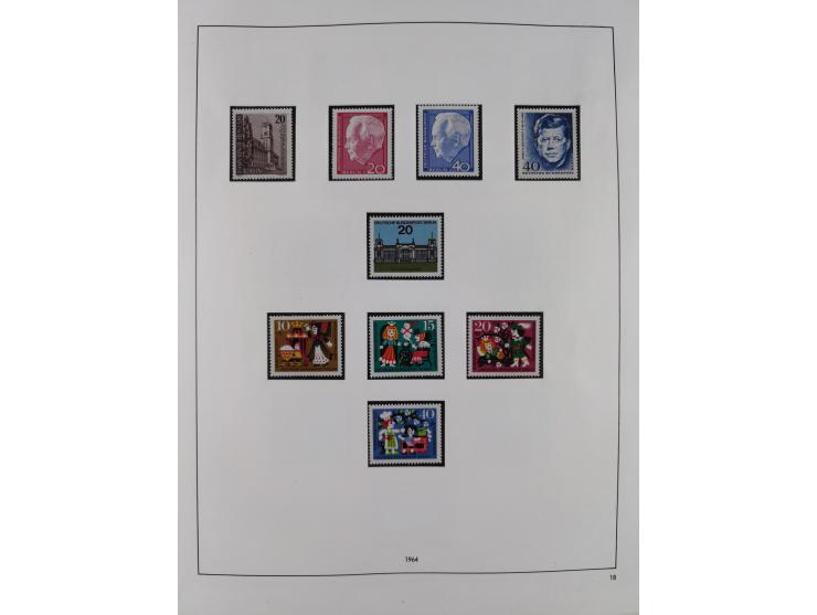 1948/2001, vorwiegend postfrische Sammlung, dabei Bund, Berlin und DDR in den Hauptnummern augenscheinlich komplett, außerdem