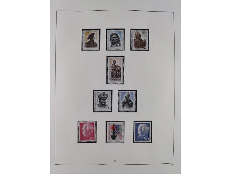 1948/2001, vorwiegend postfrische Sammlung, dabei Bund, Berlin und DDR in den Hauptnummern augenscheinlich komplett, außerdem