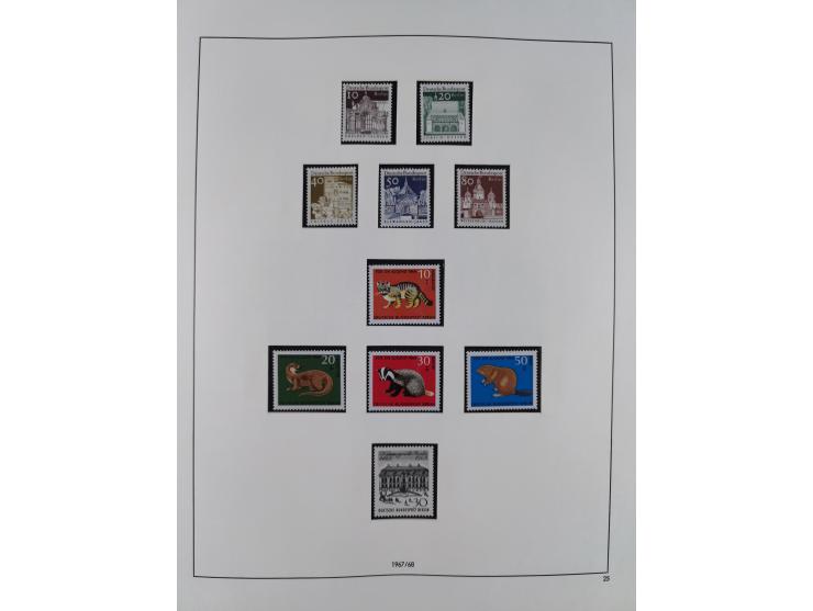 1948/2001, vorwiegend postfrische Sammlung, dabei Bund, Berlin und DDR in den Hauptnummern augenscheinlich komplett, außerdem