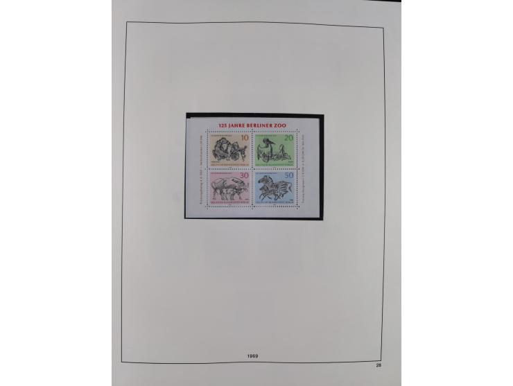 1948/2001, vorwiegend postfrische Sammlung, dabei Bund, Berlin und DDR in den Hauptnummern augenscheinlich komplett, außerdem