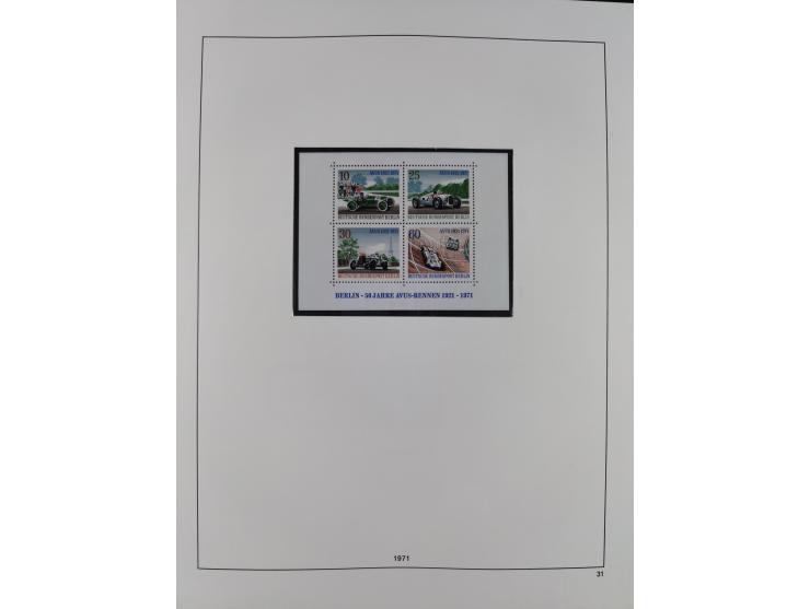 1948/2001, vorwiegend postfrische Sammlung, dabei Bund, Berlin und DDR in den Hauptnummern augenscheinlich komplett, außerdem