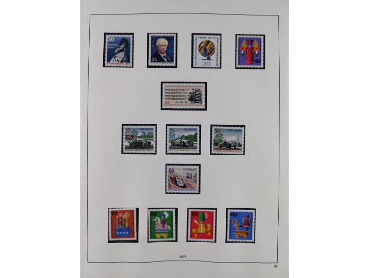 1948/2001, vorwiegend postfrische Sammlung, dabei Bund, Berlin und DDR in den Hauptnummern augenscheinlich komplett, außerdem