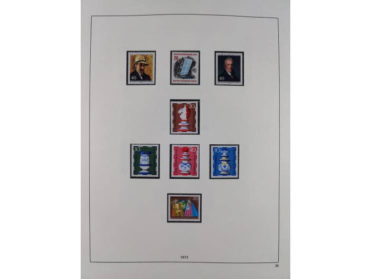 1948/2001, vorwiegend postfrische Sammlung, dabei Bund, Berlin und DDR in den Hauptnummern augenscheinlich komplett, außerdem