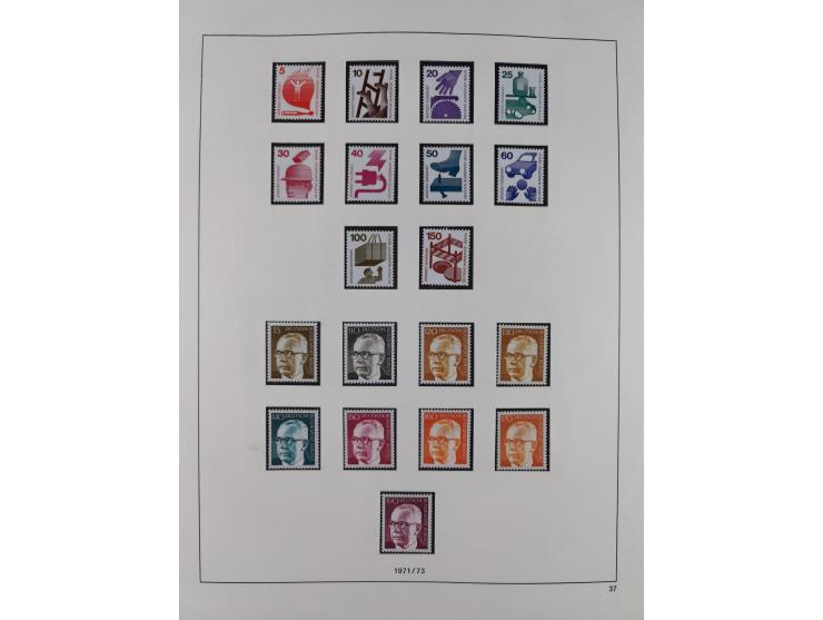 1948/2001, vorwiegend postfrische Sammlung, dabei Bund, Berlin und DDR in den Hauptnummern augenscheinlich komplett, außerdem