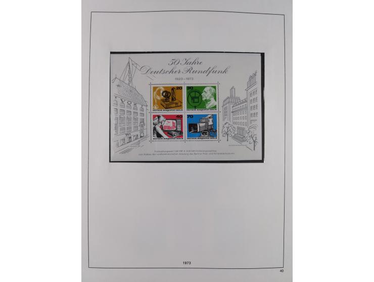 1948/2001, vorwiegend postfrische Sammlung, dabei Bund, Berlin und DDR in den Hauptnummern augenscheinlich komplett, außerdem