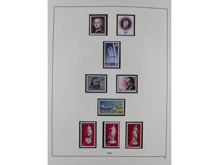 1948/2001, vorwiegend postfrische Sammlung, dabei Bund, Berlin und DDR in den Hauptnummern augenscheinlich komplett, außerdem