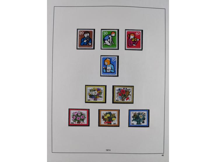 1948/2001, vorwiegend postfrische Sammlung, dabei Bund, Berlin und DDR in den Hauptnummern augenscheinlich komplett, außerdem