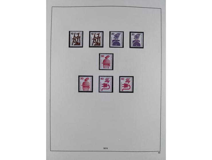 1948/2001, vorwiegend postfrische Sammlung, dabei Bund, Berlin und DDR in den Hauptnummern augenscheinlich komplett, außerdem