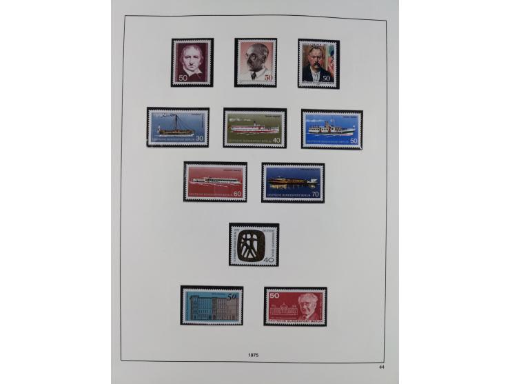 1948/2001, vorwiegend postfrische Sammlung, dabei Bund, Berlin und DDR in den Hauptnummern augenscheinlich komplett, außerdem