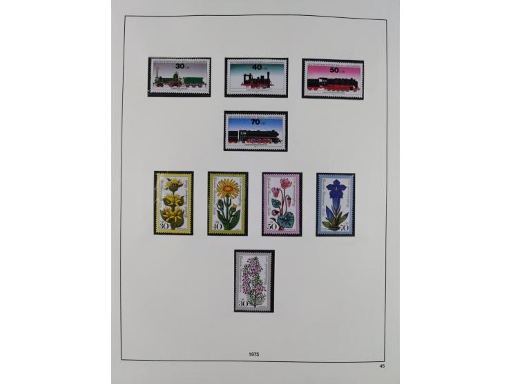 1948/2001, vorwiegend postfrische Sammlung, dabei Bund, Berlin und DDR in den Hauptnummern augenscheinlich komplett, außerdem