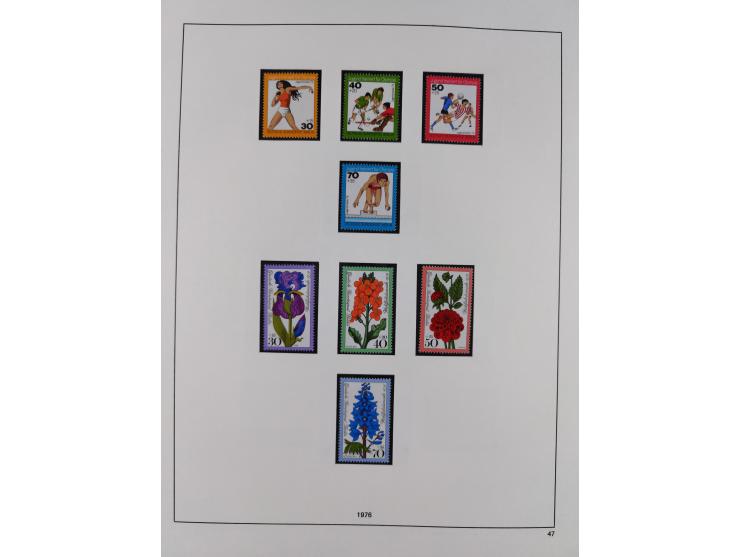 1948/2001, vorwiegend postfrische Sammlung, dabei Bund, Berlin und DDR in den Hauptnummern augenscheinlich komplett, außerdem