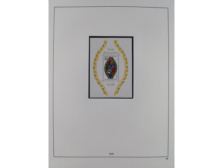 1948/2001, vorwiegend postfrische Sammlung, dabei Bund, Berlin und DDR in den Hauptnummern augenscheinlich komplett, außerdem