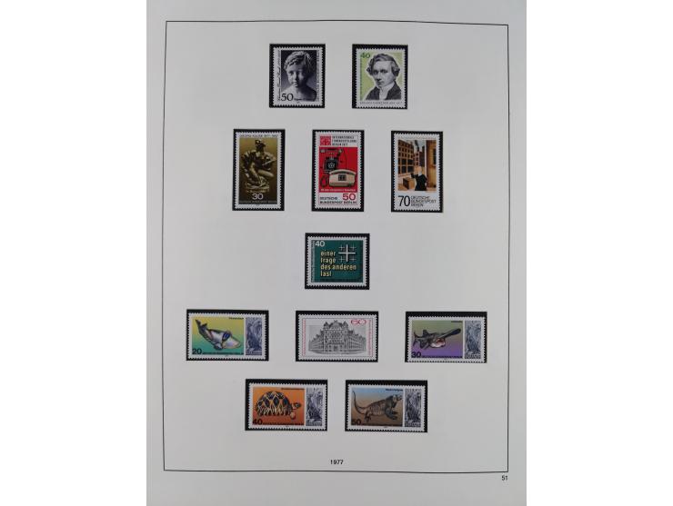 1948/2001, vorwiegend postfrische Sammlung, dabei Bund, Berlin und DDR in den Hauptnummern augenscheinlich komplett, außerdem