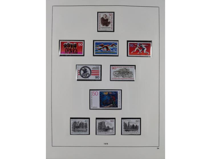 1948/2001, vorwiegend postfrische Sammlung, dabei Bund, Berlin und DDR in den Hauptnummern augenscheinlich komplett, außerdem