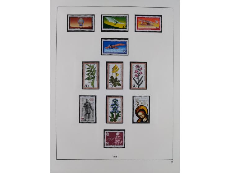 1948/2001, vorwiegend postfrische Sammlung, dabei Bund, Berlin und DDR in den Hauptnummern augenscheinlich komplett, außerdem