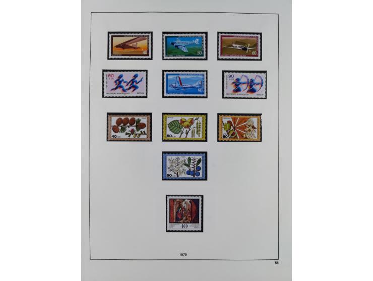 1948/2001, vorwiegend postfrische Sammlung, dabei Bund, Berlin und DDR in den Hauptnummern augenscheinlich komplett, außerdem