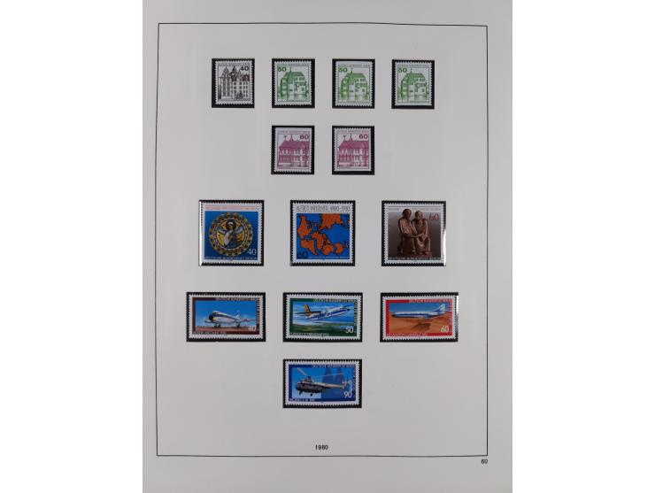 1948/2001, vorwiegend postfrische Sammlung, dabei Bund, Berlin und DDR in den Hauptnummern augenscheinlich komplett, außerdem