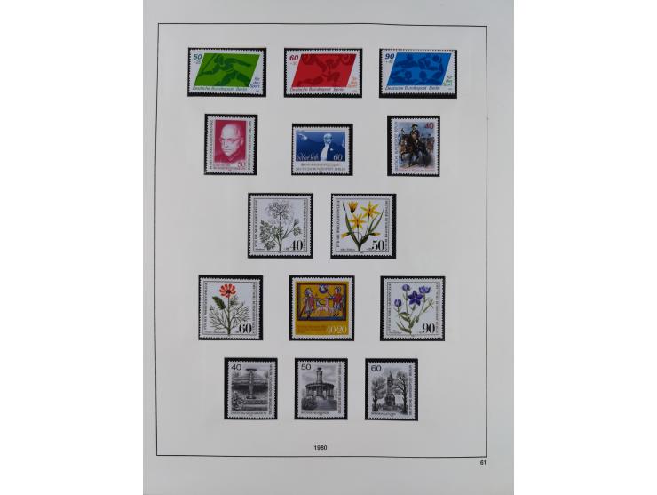 1948/2001, vorwiegend postfrische Sammlung, dabei Bund, Berlin und DDR in den Hauptnummern augenscheinlich komplett, außerdem