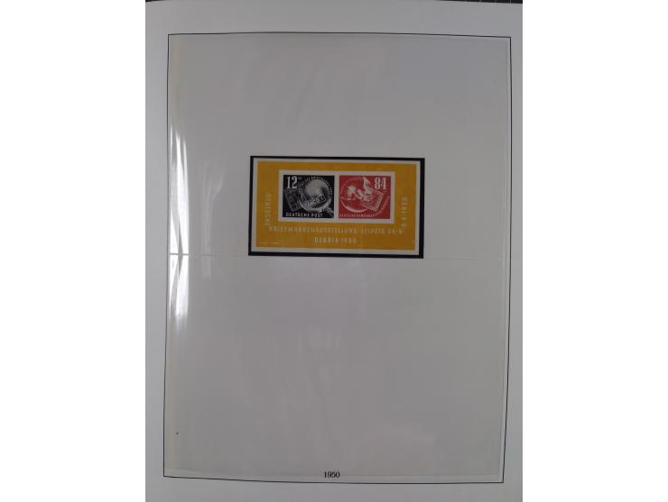 1948/2001, vorwiegend postfrische Sammlung, dabei Bund, Berlin und DDR in den Hauptnummern augenscheinlich komplett, außerdem