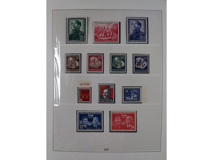 1948/2001, vorwiegend postfrische Sammlung, dabei Bund, Berlin und DDR in den Hauptnummern augenscheinlich komplett, außerdem