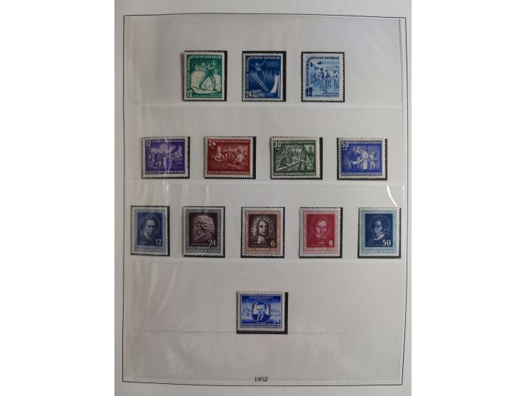 1948/2001, vorwiegend postfrische Sammlung, dabei Bund, Berlin und DDR in den Hauptnummern augenscheinlich komplett, außerdem