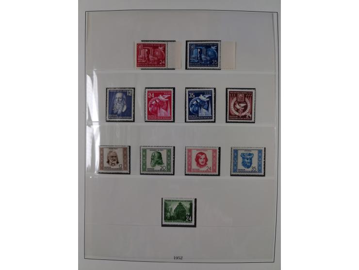 1948/2001, vorwiegend postfrische Sammlung, dabei Bund, Berlin und DDR in den Hauptnummern augenscheinlich komplett, außerdem