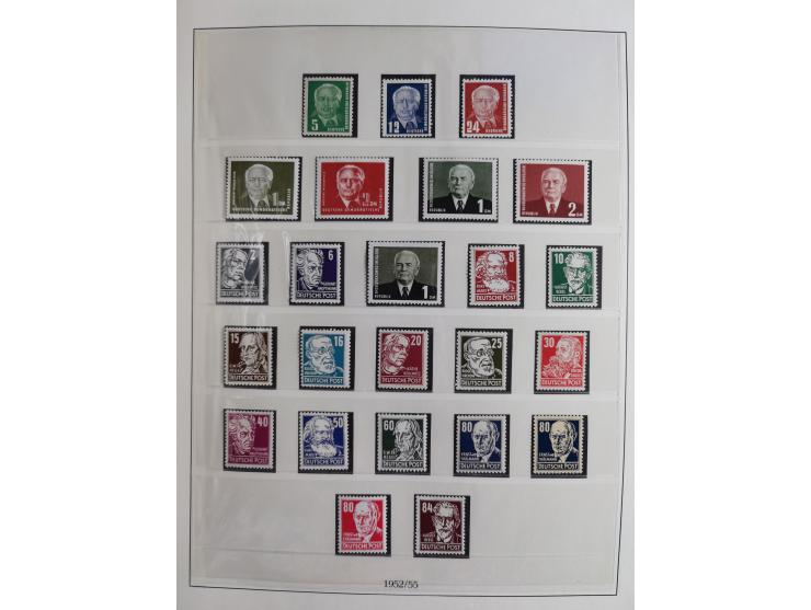 1948/2001, vorwiegend postfrische Sammlung, dabei Bund, Berlin und DDR in den Hauptnummern augenscheinlich komplett, außerdem